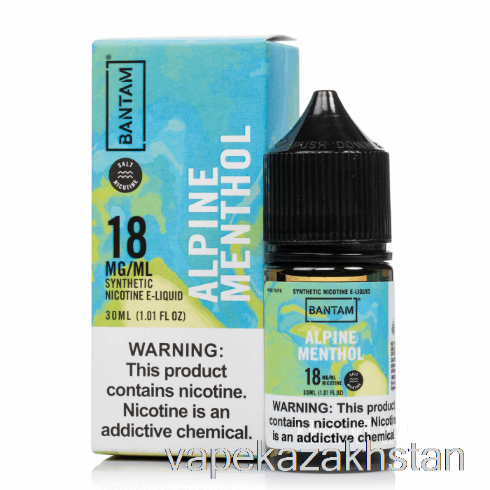 Vape Kazakhstan Alpine Menthol SALTS - Bantam Vape - 30mL 18mg